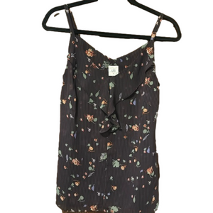 Cabi Lightweight Floral Striped Blouse